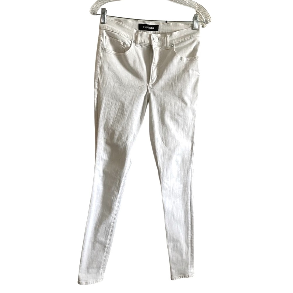 Express high rise white legging